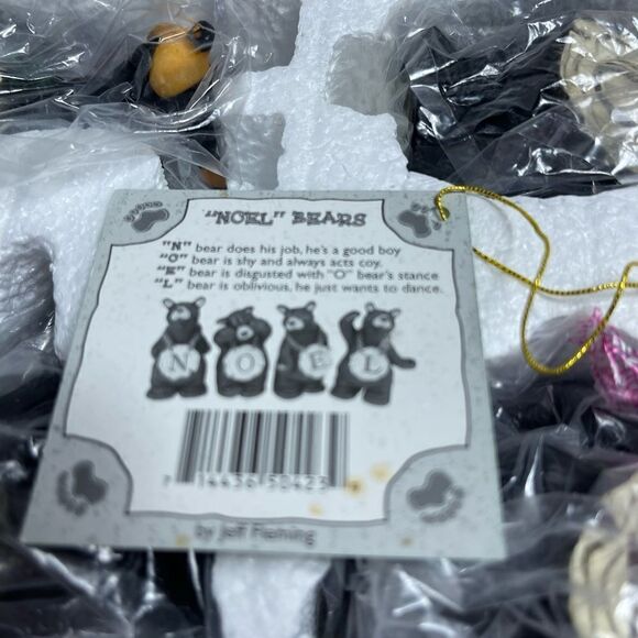 NIB BearFoots NOEL 4 Bears Xmas Collectible Montana Big Sky Carvers Jeff Fleming - Picture 6 of 13